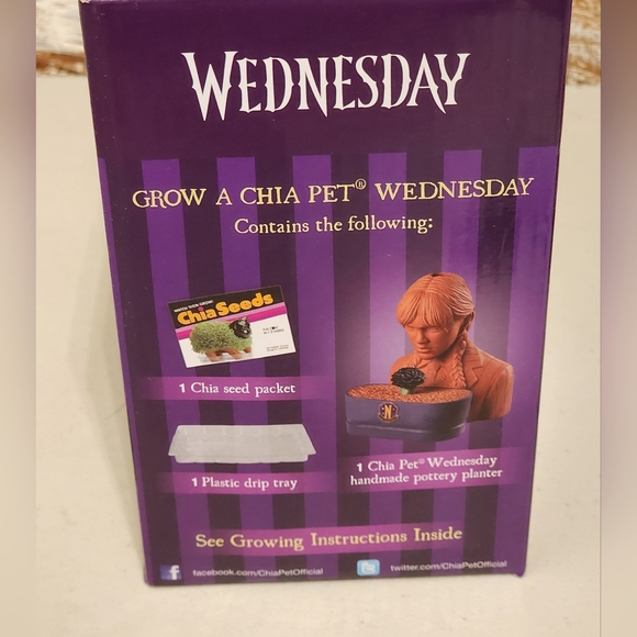 The adams family Wednesday chia pet planter new - Picture 2 of 2
